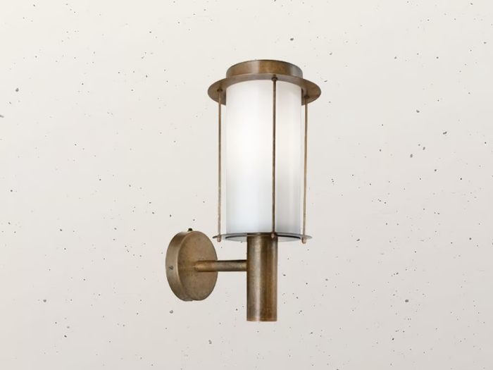 LOGGIA 264.01 - LED brass outdoor wall lamp _ Il Fanale